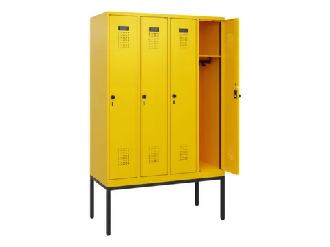 schoollocker,HxBxD 1950x1200x500mm,4vak,vak B 300mm,draaigrendel