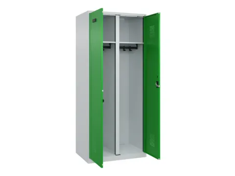 locker voor scheiding van kleding,HxBxD 1850x800x500mm,2vak