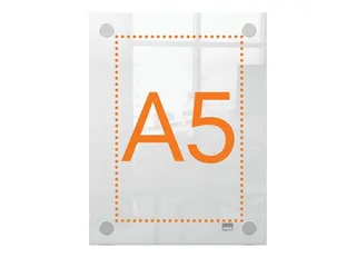 Infobord Nobo Premium Plus A5 acryl wand - 6