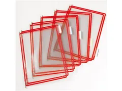 Zichtpaneel Tarifold A4 verticaal 230x343mm Rood 10 stuks