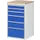 ladekast 1035x580x650mm 6laden cilinderslot RAL7035 RAL5010 beuken