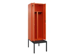 PBM-locker met bank,HxBxD 2120x600x815mm,2vak,vak B 300mm