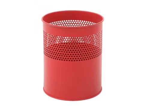 Half geperforeerde papierbak 10 Liter Rood