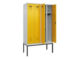 locker voor scheiding van kleding,HxBxD 2120x1200x500mm,4vak