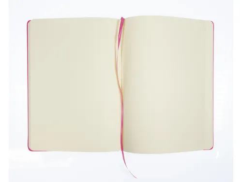 Schetsboek Kangaro A4 hot pink PU HC 80 vel 140gr roomwit met elastiek