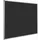 Prikbord Bulletin Zwart 45x60cm Softline Profiel 16mm