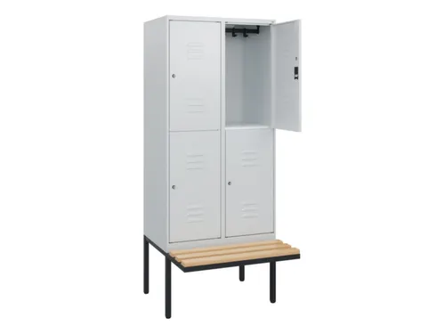 Dubbeldekse dekenkist,HxBxD 1950x800x815mm,2x2vak.,vak B 400mm