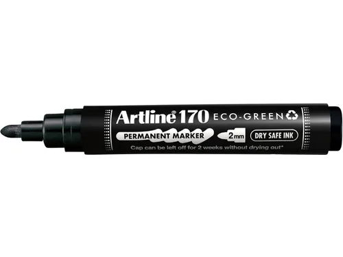 Permanent marker Artline170 Eco rond Medium Dry Safe zwart