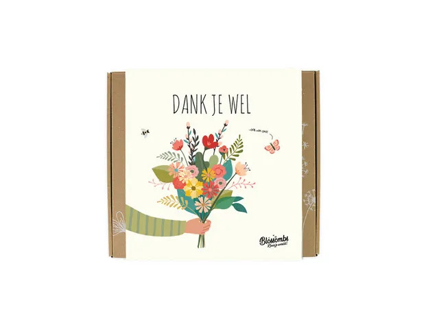 Giftbox Blossomb Dank je wel 9 zaadbommetjes