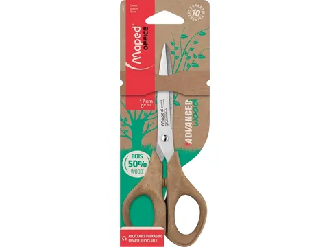 Schaar Maped Office Advanced Wood 17cm bruin