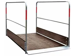 greppelbrug,LxB 1700x1000mm,draagverm. 150kg/m²,trede hout antislip