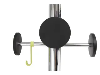 Stan 3 designkapstok chroom met 8 haken 175 cm met paraplubak - 2