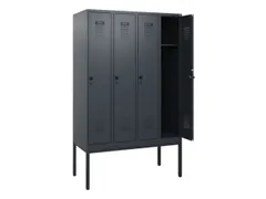 schoollocker,HxBxD 1950x1200x500mm,4vak,vak B 300mm,draaigrendel