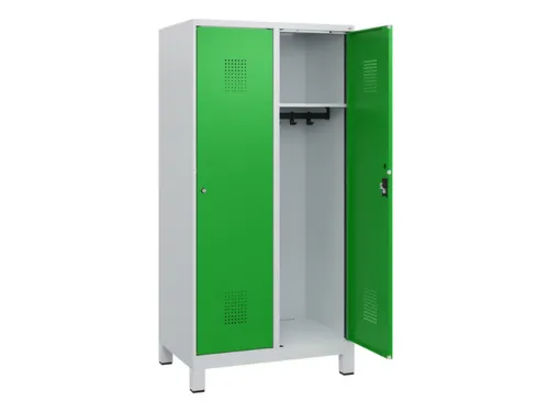 schoollocker,HxBxD 1630x800x500mm,2vak,vak B 400mm,cil.-slot,voeten