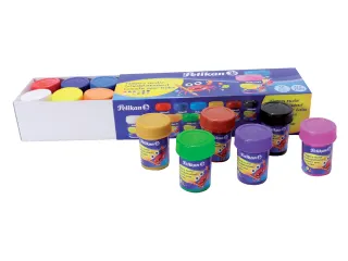 Plakkaatverf Pelikan 20ml assorti doos à 12 potjes - 1