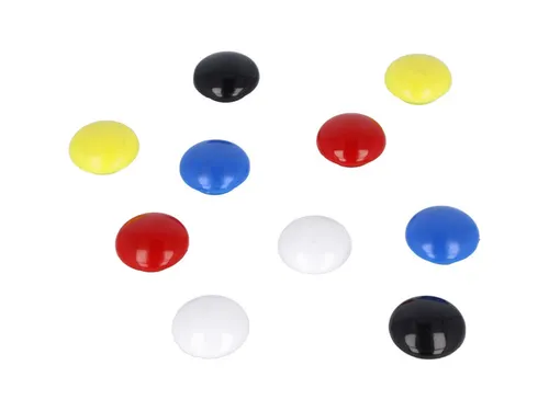 Magneet Westcott assorti pak à 10st. Ø 25x11,8mm, 300g
