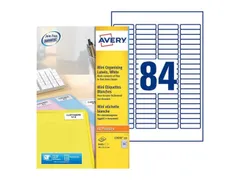 Etiquette laser Avery 46x11,1mm blanche 100 feuilles, 84 éts. par feu