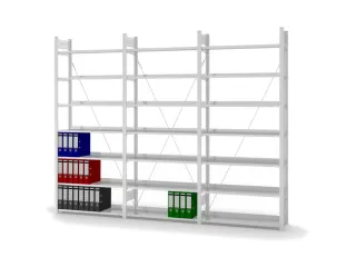 dossierstelling,grondveld,HxBxD 2350x1060x335mm,vaklast 60kg - 3