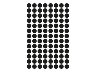 Etiket Avery Zweckform 3009 Rond Ø8mm Zwart 416 Stuks - 5