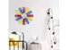 Design wandklok - 40cm- Stille klok - Multicolor - Acryl - NeXtime "Pl