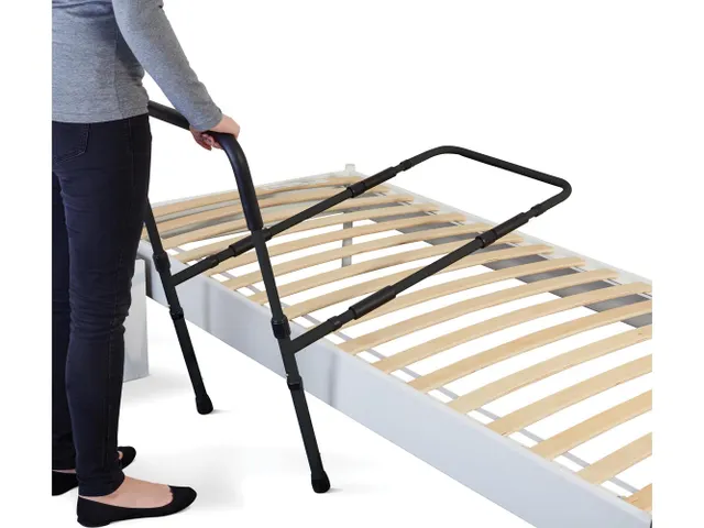 Bedsteun Stabiel 81-106cm Zwart