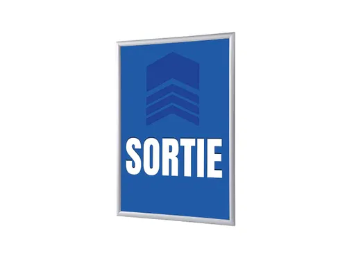 Kliklijst A1 complete set met print "SORTIE" Blauw