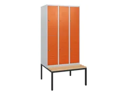Dubbeldekse dekenkist,HxBxD 1950x900x815mm,3x2vak.,vak B 300mm
