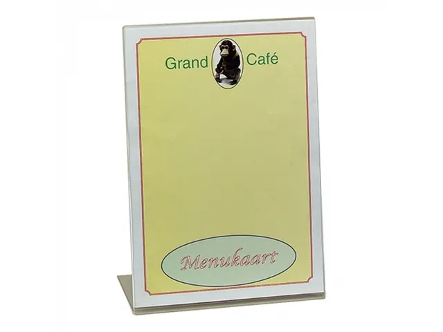 Menustandaard A4 acryl. m_voet