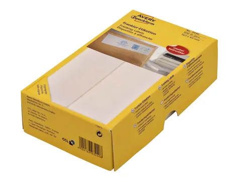 Frankeeretiket Avery Zweckform 3441 128x38mm 500stuks
