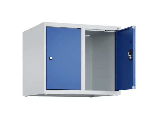 opzetkast,v. locker,2vak.,vak B 300mm,HxBxD 500x600x500mm,cilinderslot