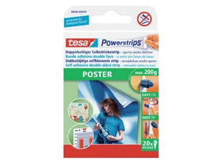 Dubbelzijdige powerstrip tesa poster 20stuks blister - 1