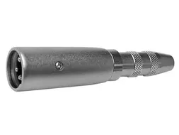 3P XLR Plug Mannelijk Naar Vrouwelijke 6.35mm Mono Jackplug