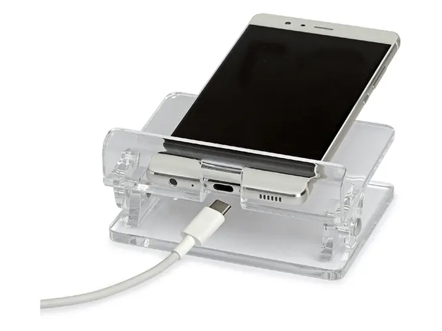 Telefoonstandaard MAUL 97x105x76mm standhoek instelbaar acryl