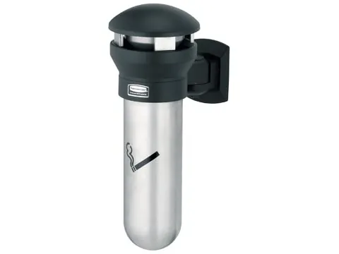 Rubbermaid wandasbak Infinity 46x30cm roestvrij metaal zwart zilver