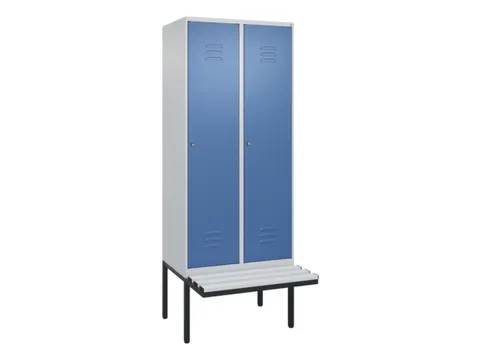 locker met bank,HxBxD 2120x800x815mm,2vak,vak B 400mm,cil.-slot