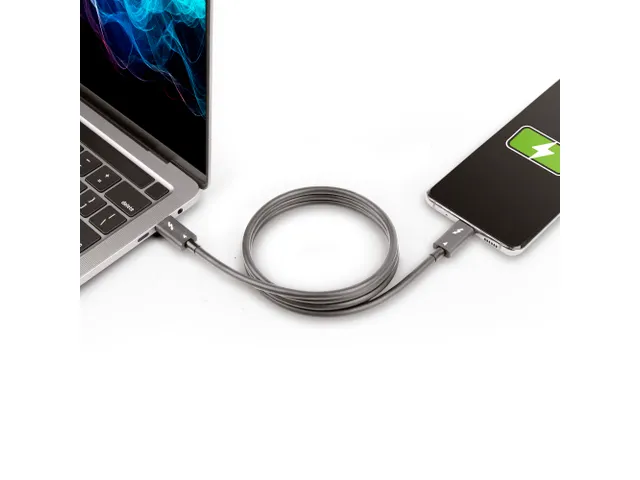 1 meter Thunderbolt 4 kabel 40Gbps, 100W Power Delivery en 4K/8K video