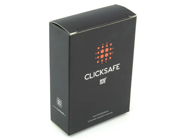 Pasjeshouder Clicksafe RFID Clip Bruin