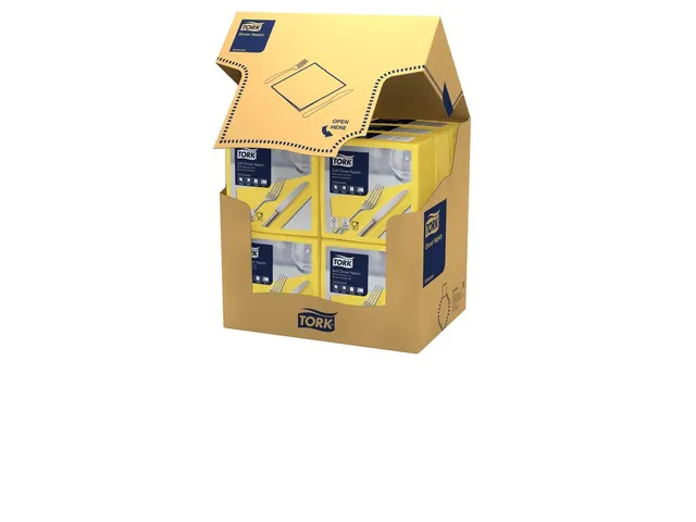 Tork 477911 Soft Dinnerservet Advanced Geel 39x39cm