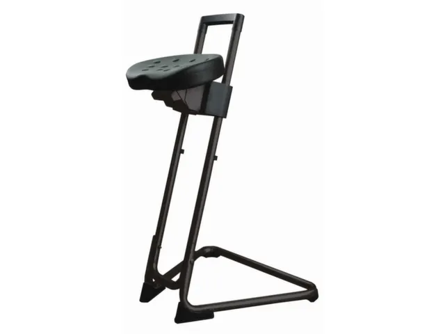 Siège assis-debout 600-850mm Assise réglable PU/Noir