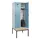 locker met bank,HxBxD 2120x800x815mm,2vak,vak B 400mm,draaigrendel