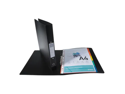 Ringmap PP 1mm OPAK A4+ 2R 30mm zwart