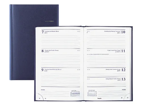 Agenda 2027 Brepols Saturnus Lima 7dagen/2pagina's blauw