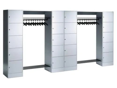 Garderobe Vakkenkastsysteem 1950x3720x480mm 20 Vakken 20 Hangers