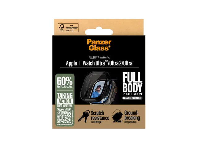 PanzerGlass Case Full Body Black Apple Watch Ultra 3 | Ultra 2 | Ul
