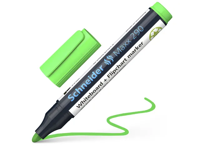 Boardmarker Schneider Maxx 290 ronde punt licht groen 2-3mm