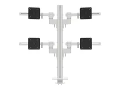 Bras 4 écrans Viewgo modular 240 blanc