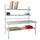 complete paktafel,HxBxD 850x2000x900mm,blad lichtgrijs