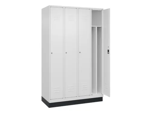 locker voor scheiding van kleding,HxBxD 1950x1200x500mm,4vak