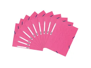 Elastomap 3 kleppen glanskarton 400g/m2 A4 Roze - 6