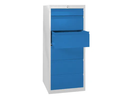ladekast HxBxD 1200x500x600mm 6laden slot RAL7035 front RAL5012
